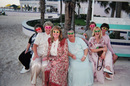 Some of Lynnette's relatives and friends... We asked everyone to wear these silly sunglasses to keep the wedding light and fun.
