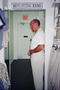 Jim in the fitting room - never did find the right 'look' for him on this day