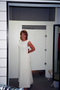 Lynnette's wedding dress - a simple summery dress that had a little bit of 'flow' to it