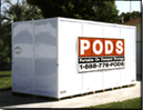 An actual storage POD container.