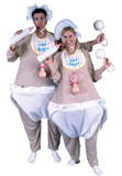 Baby New Year costumes for Halloween, or New Year's parties.