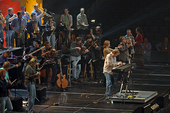 The Bellevue Community Church band, featuring the awesome horns section.