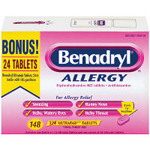 Benadryl allergy.
