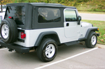 Clean Jeep windows after a proper cleaning with Raggtopp cleaner.