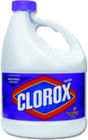 A bottle of Clorox bleach.