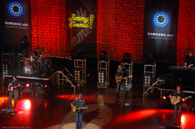 Darius Rucker and his band performing at the Grand Ole Opry in Nashville. It was part of some taping for the Jimmy Kimmel Show. photo by Lynnette at TheFunTimesGuide.com