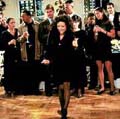 Elaine Benes dancing. CLICK for more info about this Seinfeld episode called 'The Little Kicks'.
