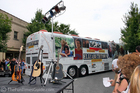 Elizabethtown movie bus in Franklin, Tennessee.