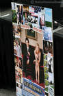 An Elizabethtown movie poster that's propped against the stage at the Franklin, Tennessee premiere.