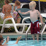 Evan's 'thing' was to count down the seconds until he jumped. Sometimes 5 came after 3, sometimes 2 after 4. No matter... the result was the same!