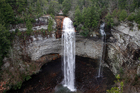The first waterfall we came to at Fall Creek Falls.