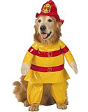 Fido will love this firefighter costume for dogs.