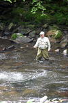 A man we spotted fly fishing in Gatlinburg, Tennessee.