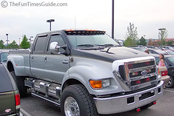 Dually; Super Single; Low Pro; 4x4; XUV. The Ford F650 gets 17mpg at a 70mph 