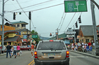 The view from Gatlinburg's traffic light number 8.