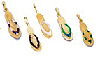14K gold Flipflop charms for bracelets and pendants.