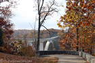 The Natchez Trace Bridge over highway 96 in Franklin.