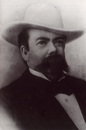 Postcard of Mr. Jack Daniel, master distiller of Jack Daniel's whiskey.