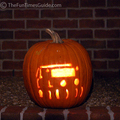 Jeep Wrangle lit pumpkin.