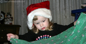 Karly... the curious little girl trying to figure out the real purpose of tissue paper.