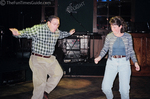 Matt and Aimee sharing the spotlight on the dance floor.