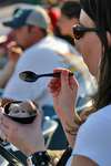 It was so hot, the ice cream melted in no time.