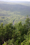 A well-forested mountain road.
