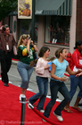Orlando Bloom fans are beside themselves with excitement after being allowed into the premiere of 'Elizabethtown' at Franklin Cinema.