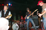 Pat Green and members of his band performing at The Trap in Nashville, Tennessee.