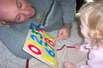 The one in this picture is new, but the fact remains... puzzles are great fun for kids -- even if there's a piece or two missing!