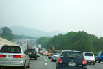 Nashville, Tennessee morning rush hour traffic.