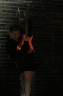 Scott Holt tuning his guitar by ear. It's not a great photo, but it's a classic pose... had to share.