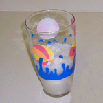 Beachy Pineapple Punch Sherbet Smoothie in a glass.