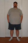 Fat man walking... Steve, before he started his walk across America to lose weight.