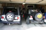 Our two Jeep Wranglers... a 1990 Jeep Wrangler YJ and a 2004 Jeep Wrangler Unlimited TJ.