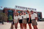 Lynnette at Turner Field with UCF coworkers.