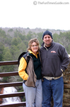 Enjoying the scenery and the waterfall at Fall Creek Falls in Tennessee.