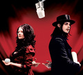 The White Stripes... Meg and Jack White.
