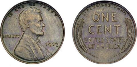 The copper 1943 penny is rare with only a couple dozen or so examples remaining. As a result, this coin is quite valuable today! Public domain photo. The copper 1943 penny is rare with only a couple dozen or so examples remaining. As a result, this coin is quite valuable today!