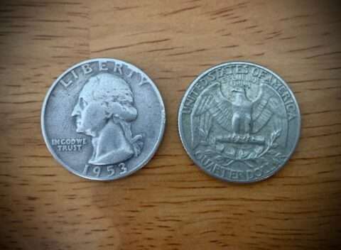A 1953 quarter once sold for more than $15,000! How much more than face value are your 1953 quarters worth? photo by Joshua at TheFunTimesGuide.com.