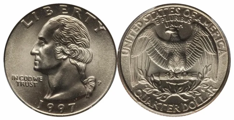 The 1997 quarter may be worth much more than face value, with some specimens fetching over $3,000 at auction.