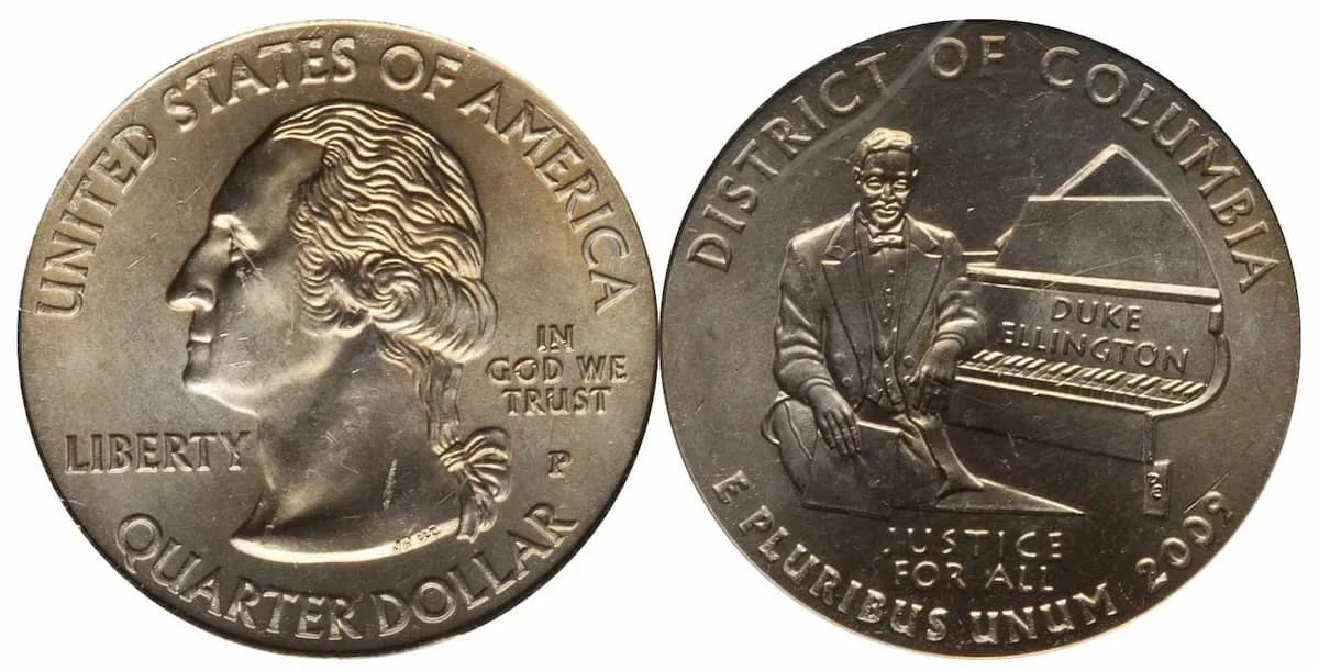 This 2009 District of Columbia coin is one of several valuable doubled die quarter errors worth money.