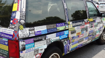 “Mr. Bumper Sticker Writer” Lyrics, Audio & Other Car Humor