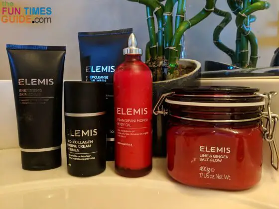 These are the products we bought after our Spa treatments on the Disney Dream cruise ship. Jim bought his directly from the Spa. I bought mine on Amazon after we returned home.