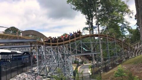 Invadr roller coaster at Busch Gardens Williamsburg, VA