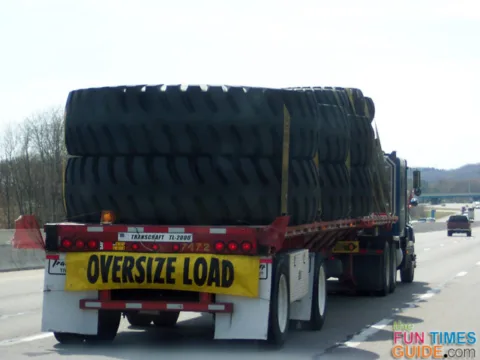 wide load - extra large truck tires