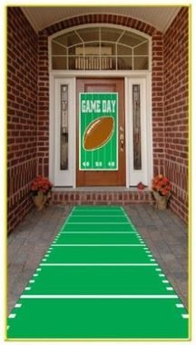 super bowl party green carpet